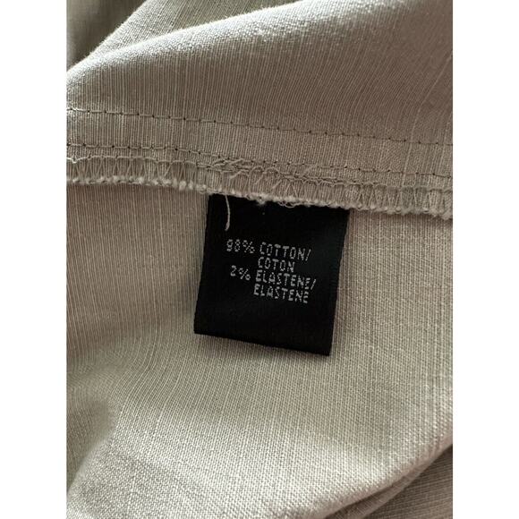 Lafayette 148 NY Women’s Light Khaki Textured Trousers Dress Pants 6 Zip Pockets - Picture 5 of 6